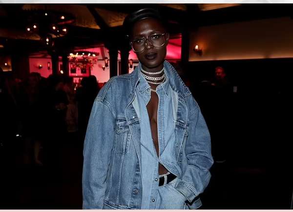 In a triple denim costume, Jodie Turner-Smith flaunts her immaculate sense of fashion at the New York Film Festivals opening night event.