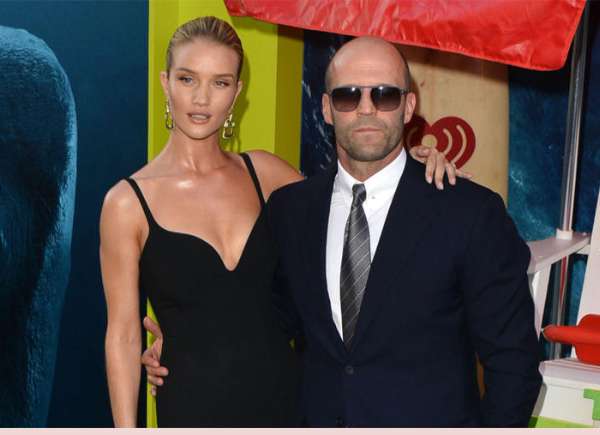 Jason Statham, according to Rosie Huntington-Whiteley, is heavily involved in creating her underwear collection.