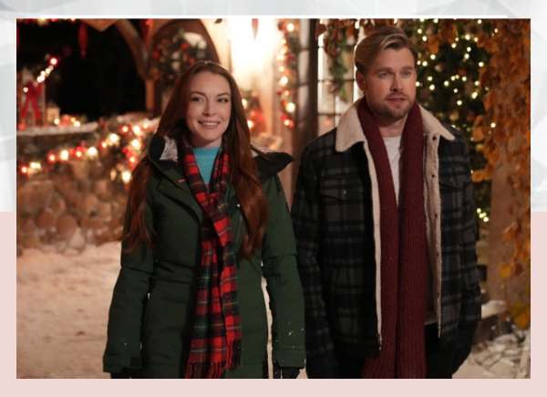 Release information, cast, and narrative for Lindsay Lohans upcoming acting role in Falling for Christmas